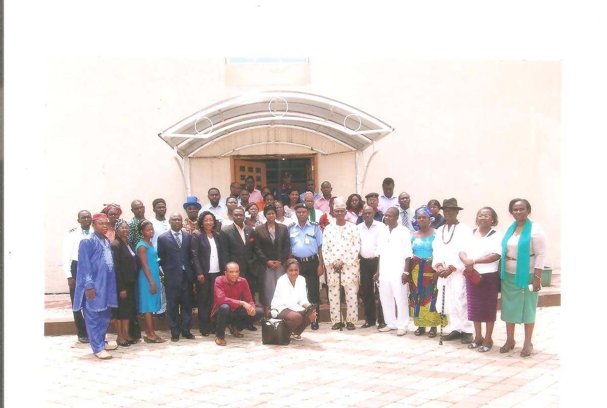 Participants at the public presentation of the Enhancing Peace in the Niger Delta project report, Orchid Hotel, Asaba, Delta State.