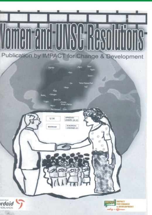 Cover of Women and UNSC Resolutions.
